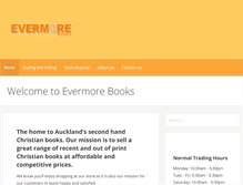 Tablet Screenshot of evermorebooks.co.nz